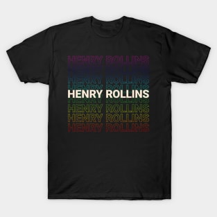 Henry Rollins Kinetic Typography Style T-Shirt